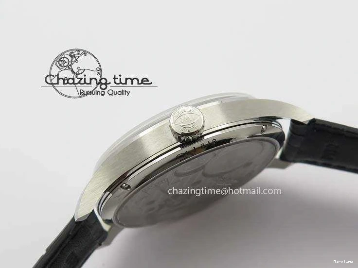 MIROTIME 0513 Portuguese IW544404 SS Gray Dial On Black Leather Strap A Practical 7259